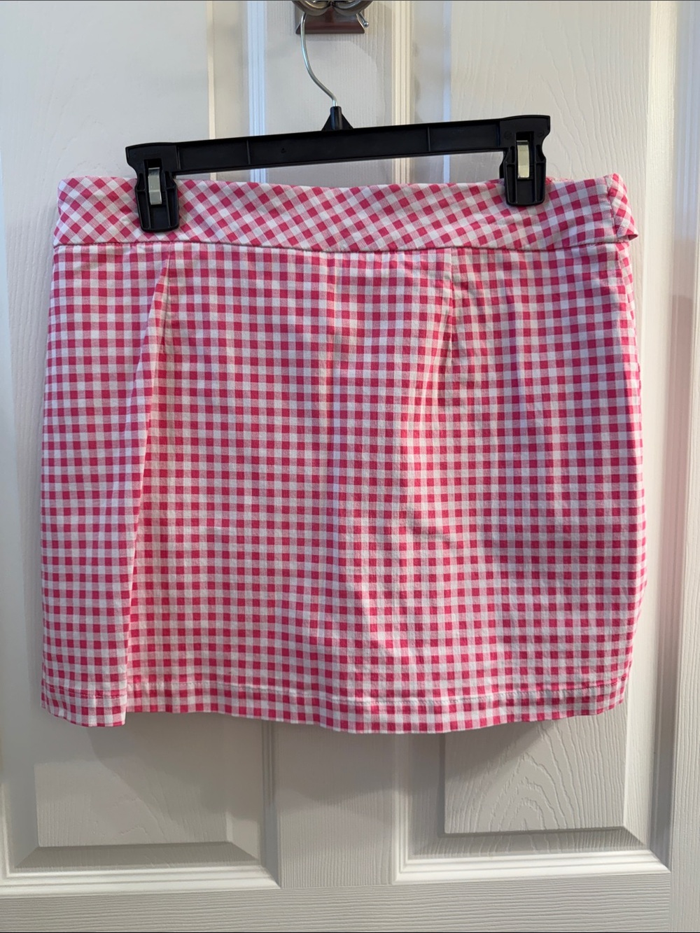 crown & ivy Pink White Gingham check Tie-Waist Skort - Picture 2 of 4